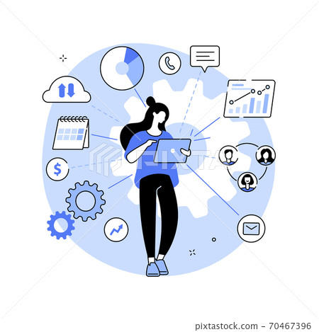 Business intelligence abstract concept vector illustration. 70467396