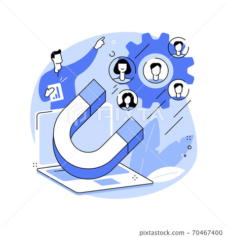 Generating new leads abstract concept vector illustration. Generating new leads abstract concept vector illustration. 70467400