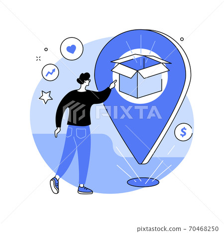 Product positioning abstract concept vector illustration. 70468250