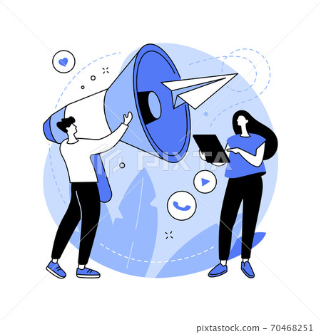 PR strategy abstract concept vector illustration. 70468251