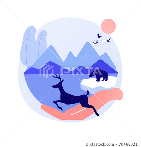 National parks creation abstract concept vector illustration. 70468321