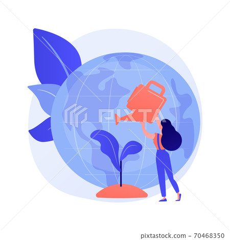 Lands conservation abstract concept vector illustration. Lands conservation abstract concept vector illustration. 70468350