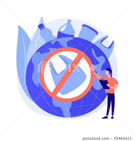 Plastic prohibition vector concept metaphor 70468421