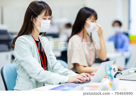 Office mask business image 70468990
