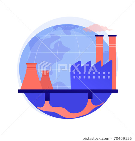 Groundwater pollution abstract concept vector illustration. 70469136
