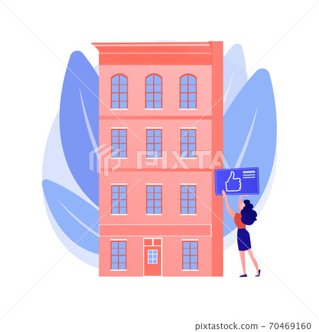 Condominium abstract concept vector illustration. 70469160