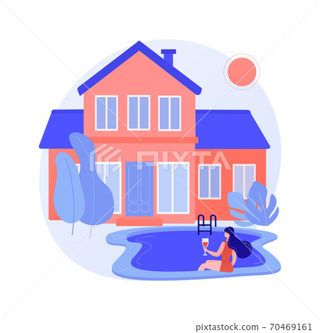 Private residence abstract concept vector illustration. 70469161