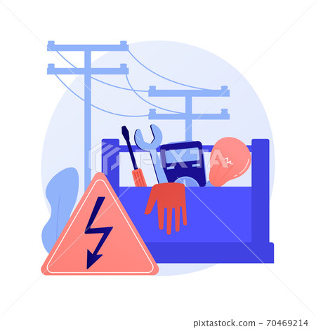 Electrician services abstract concept vector illustration. 70469214