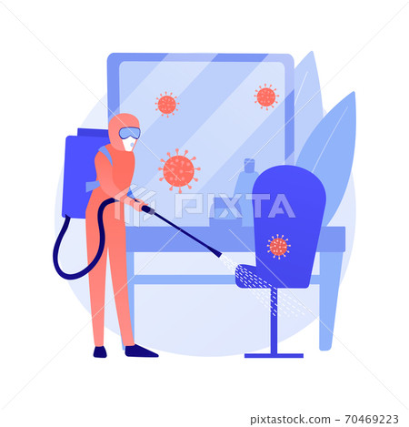Beauty salons sanitation abstract concept vector illustration. 70469223
