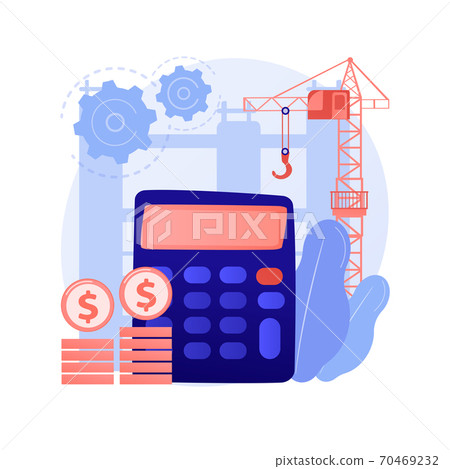 Construction costs abstract concept vector illustration. Construction costs abstract concept vector illustration. 70469232