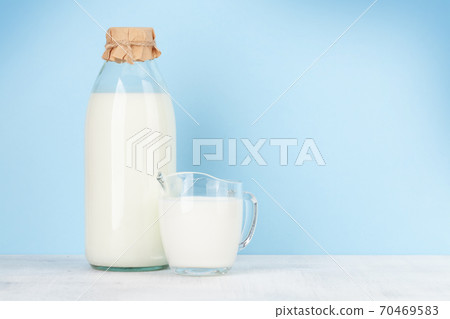 Milk in bottle and jug 70469583