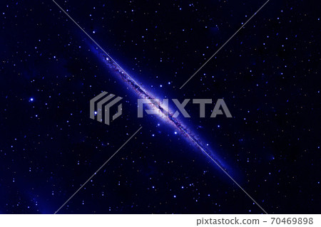 Beautiful blue galaxy in deep space. Elements of this image furnished by NASA were. Beautiful blue galaxy in deep space. Elements of this image furnished by NASA were. 70469898