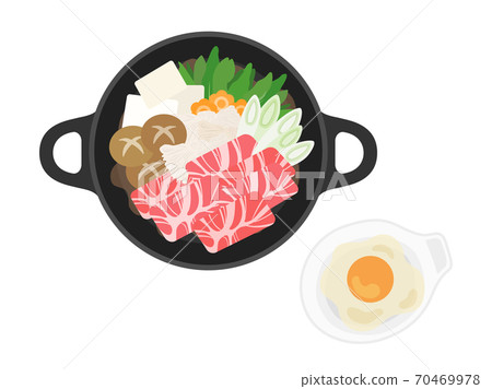 壽喜燒鍋的插圖 70469978