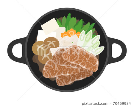 Illustration of sukiyaki pot 70469984