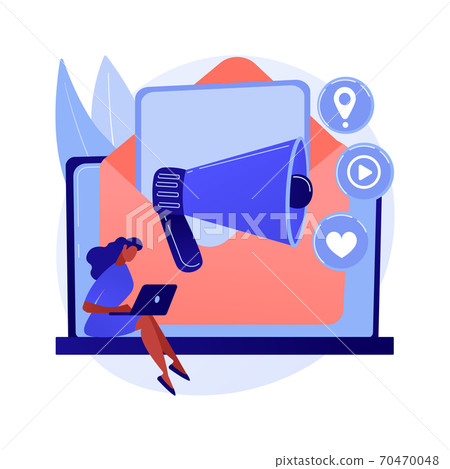 Email marketing abstract concept vector illustration. 70470048