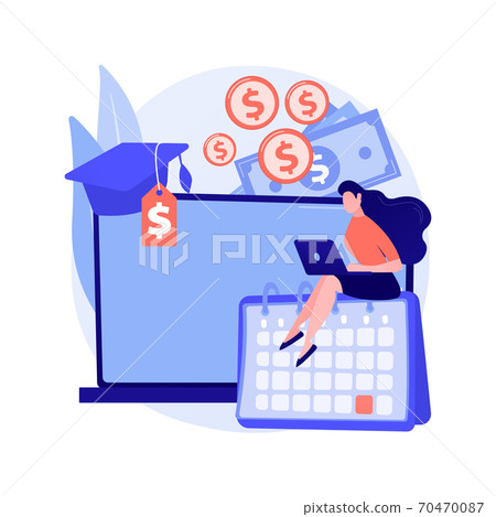 Student loan payments deferred abstract concept vector illustration. Student loan payments deferred abstract concept vector illustration. 70470087