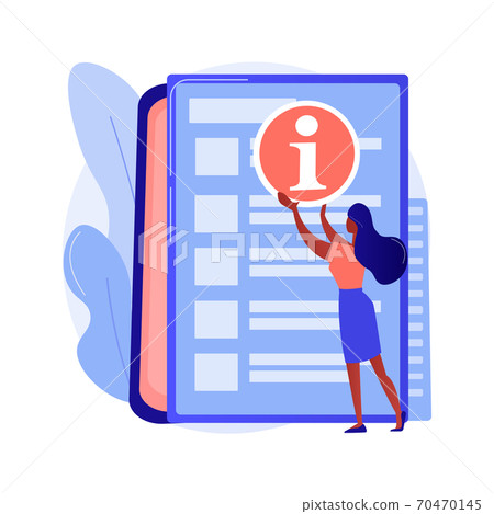 Customer service guide abstract concept vector illustration. Customer service guide abstract concept vector illustration. 70470145