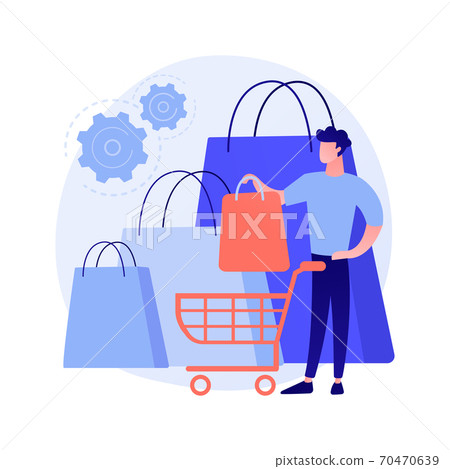 Purchasing habits abstract concept vector illustration. 70470639