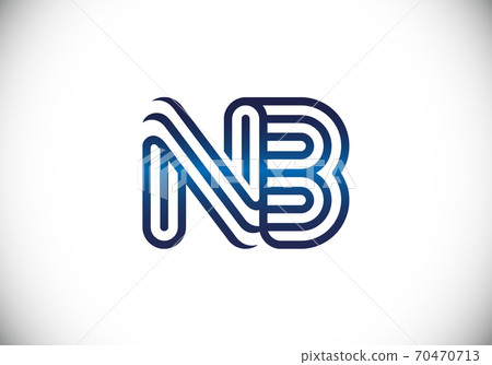 Initial Monogram Letter N B Logo Design Vector Template. N B Letter Logo Design 70470713