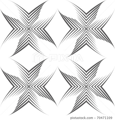 Seamless vector pattern of uneven lines drawn with a pen in the form of corners or crosses.Geometric pattern, texture for textile or wallpaper. Stock vector. Seamless vector pattern of uneven lines drawn with a pen in the form of corners or crosses.Geometric pattern, texture for textile or wallpaper. Stock vector. 70471109