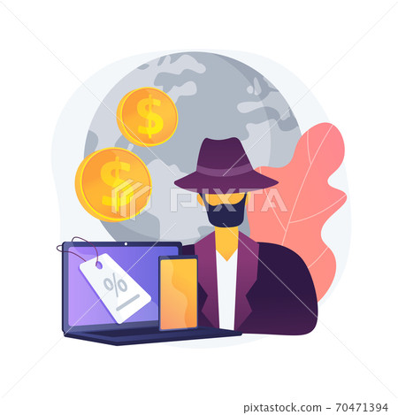 Gray market abstract concept vector illustration. 70471394