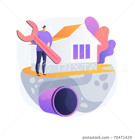 Sewerage system abstract concept vector illustration. Sewerage system abstract concept vector illustration. 70471429