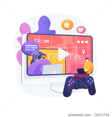 Video game walkthrough abstract concept vector... - Stock Illustration ...