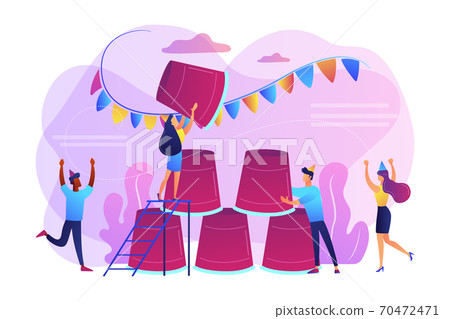 Party game concept vector illustration. Party game concept vector illustration. 70472471