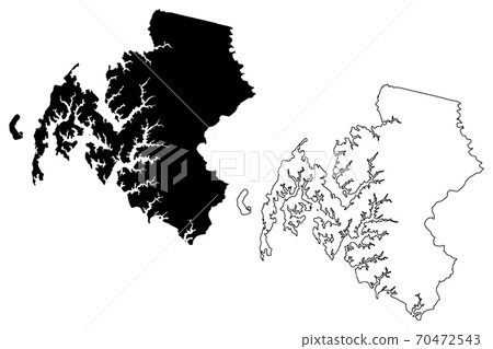 Talbot County, Maryland (U.S. county, United States of America, USA, U.S., US) map vector illustration, scribble sketch Talbot map Talbot County, Maryland (U.S. county, United States of America, USA, U.S., US) map vector illustration, scribble sketch Talbot map 70472543
