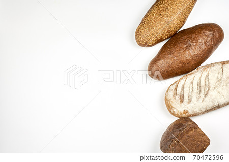 Bakery products on white background 70472596
