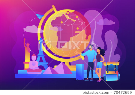 Traveling the world concept vector illustration 70472699