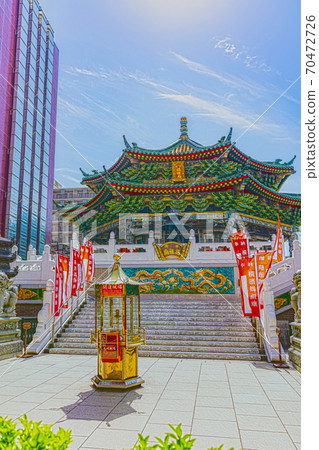 [Anime style] Yokohama Chinatown, Kanagawa Prefecture Masobyo Temple 70472726