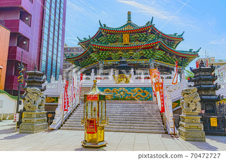 [Anime style] Yokohama Chinatown, Kanagawa Prefecture Masobyo Temple 70472727