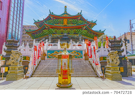 [Anime style] Yokohama Chinatown, Kanagawa Prefecture Masobyo Temple 70472728
