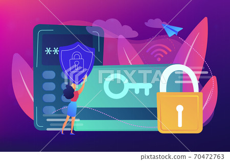Security access card concept vector illustration. Security access card concept vector illustration. 70472763