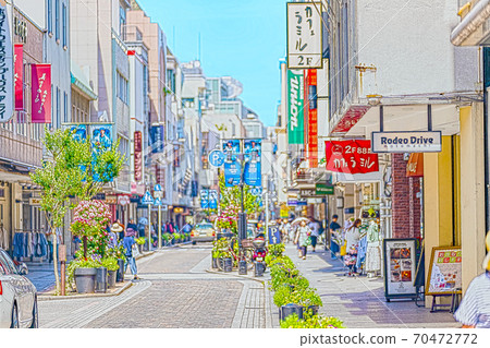 [動漫風格]神奈川縣橫濱市元町購物街 70472772