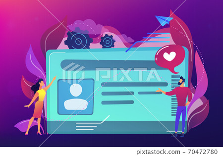 Smart ID card concept vector illustration. Smart ID card concept vector illustration. 70472780