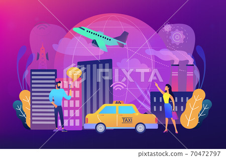 Global internet of things smart city concept vector illustration Global internet of things smart city concept vector illustration 70472797