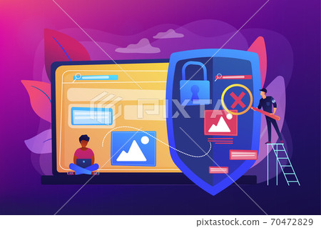 Media content control concept vector illustration - Stock Illustration ...