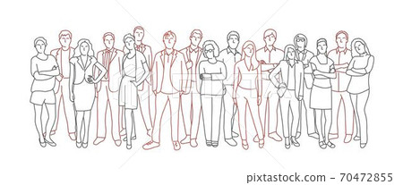Group of people. Concept of infection. 70472855