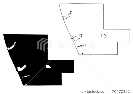 Muskegon County, Michigan (U.S. county, United States of America, USA, U.S., US) map vector illustration, scribble sketch Muskegon map 70472862