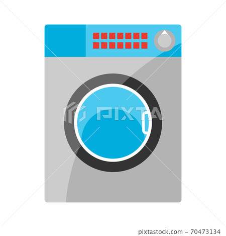 Stylized illustration of washing machine. 70473134
