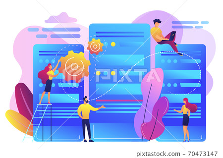 Data center concept vector illustration. 70473147