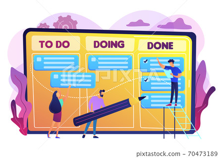 Task management concept vector illustration. - Stock Illustration ...
