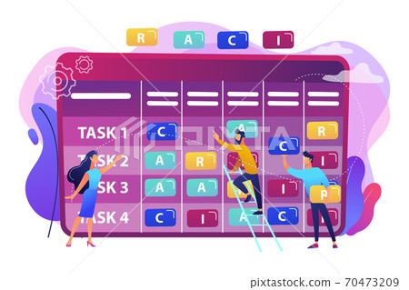 RACI matrix concept vector illustration. RACI matrix concept vector illustration. 70473209