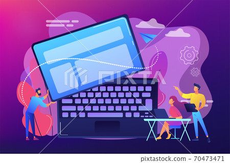 Detachable device technology concept vector illustration. Detachable device technology concept vector illustration. 70473471