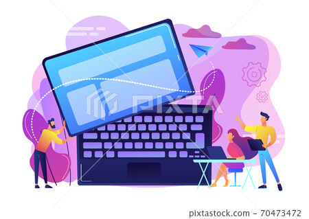 Detachable device technology concept vector illustration. Detachable device technology concept vector illustration. 70473472