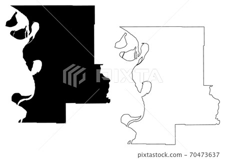 Washington County, Mississippi (U.S. county, United States of America, USA, U.S., US) map vector illustration, scribble sketch Washington map 70473637