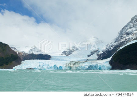 Spegazzini Glacier view from Argentino lake, Patagonia landscape, Argentina Spegazzini Glacier view from Argentino lake, Patagonia landscape, Argentina 70474034
