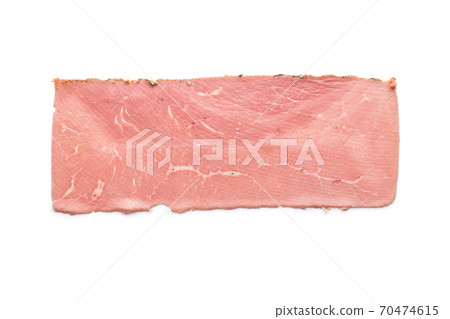 Sliced beef ham. Sliced beef ham. 70474615